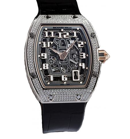 Replica Richard Mille RM 067 watch RM 067-01 WG Diamond RM 067 Automatic Extra Flat